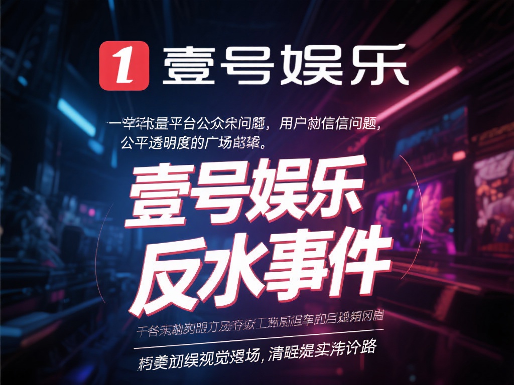 壹号娱乐反水事件真相曝光引发热议 (壹号娱乐反水事件真相曝光引发网友热烈讨论) 近年来,娱乐行业的各种争议事件层出不穷,而最近关于